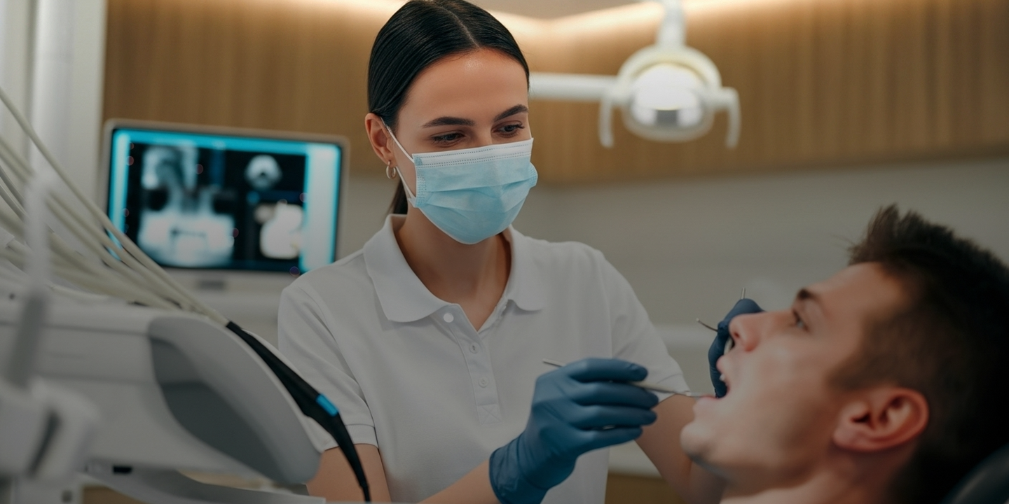 Profissional da Clínica CFAO em atendimento